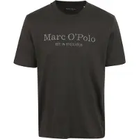 Marc O'Polo T-shirt med Logga i Antracit Grå Storlek