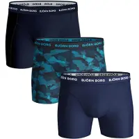 Björn Borg Cotton Stretch Boxers 3-pack Blå, M