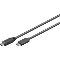 Pro USB-C till Mini USB-B-kabel - 0,5 m, USB 2.0 - Svart