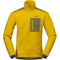 Norrøna - Vandringskläder - Trollveggen Warm3 Jacket M Golden Palm för Unisex - Storlek S - Gul