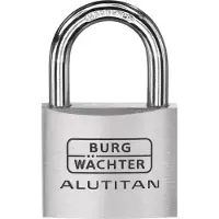 Burg wachter 36101 Hänglås 50.00 mm Ny låsning Aluminium Nyckel