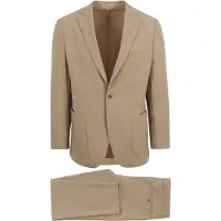 Suitable Travel Tech Kostym Beige Storlek