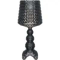 Kartell Design bordslampa Mini Kabuki, dimbar, Svart, Vardagsrum / matsal, Syntetmaterial, Design, Bordslampa