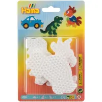 Hama Midi Pärlplattor - 3-pack - Bil, Dinosaur &amp; Papegoja - - One Size - Pärlplattor