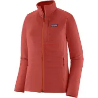 Patagonia - Vandringskläder dam - W's R1 Jkt Potters Red för UnisexHybridmaterial - Storlek M - Röd