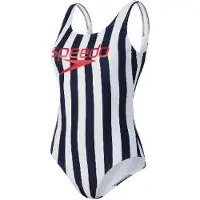 Speedo Ice Cream U-Back Navy/White Baddräkt för damer