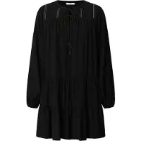 Pepe Jeans för kvinnor. PL9537696 Paule klänning svart (XS), Casual, Denim, Viskos