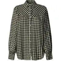 Pepe Jeans för kvinnor. PL3051247 Nala grå skjorta (L), Casual, Viskos, Lång ärm