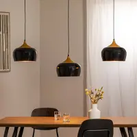 Opviq Hänglampa Berceste , dimbar, Svart, Vardagsrum / matsal, Metall, Pendellampa