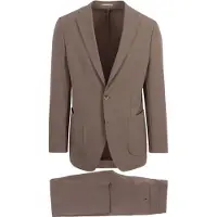 Suitable Travel Tech Kostym Sand Beige Grå Storlek