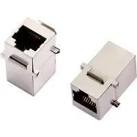 Encitech 3101-CAT6a Kontakt 2101-0115-05 Dubbelkoppling Antal poler (RJ) 8P8C Svart 1 st