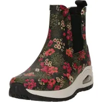 SKECHERS Chelsea boots 'UNO RUGGED-DANCING N THE RAIN' nude / oliv / ljusröd / svart