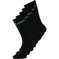 Jack & Jones Strumpor - JacBasic Tennis - 5-pack - Svart - - 38/43 - Strumpor