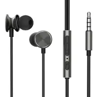 JOYROOM kabelanslutna in-ear hörlurar Wired Series JR-EW03 - mörkgrå