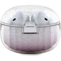 GUESS Glitter Gradient TWS Bluetooth-hörlurar + dockningsstation - rosa