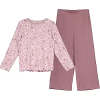 Name it Pyjamas - Noos - NkfNightset - Mauve Skuggor - - 7-8 år (122-128) - Pyjamas 2-delad