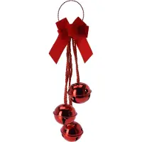 Party Deco Juldekoration DEKORATIVT SMYCKE JULGRANSKULOR, LÄNGD 46 CM, RÖD