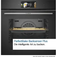 Bosch Series 8 HBG7764B1 Inbyggnadsugn med Airfryer