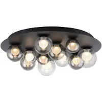 Pure LED taklampa Popup, dimbar, Aluminium / grå / zink, Vardagsrum / matsal, Metall, LED-taklampa