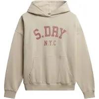 Superdry för kvinnor. W2012452A Athletic Essentials Relax beige sweatshirt (XL), Casual, Bomull