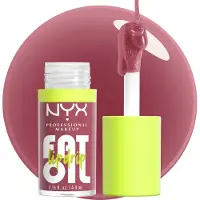 Nyx Fat Oil Lip Drip Lip Gloss - Chillin Like a Villain (Pale Dusty Rose) - 12-timmars återfuktning, vegan, klistrfri glans