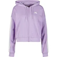 Adidas Essentials 3 Stripes French Terry Sweatshirt Med Dragkedja