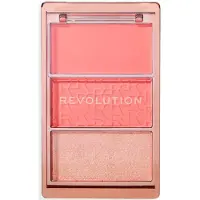 Revolution Blush Icon Palette Rougepalett 3 g Authentic Peach