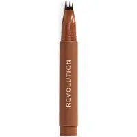 Revolution Instant Brow Hair Pen Ögonbrynsborste 1.8 ml Warm Brown