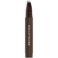 Revolution Instant Brow Hair Pen Ögonbrynsborste 1.8 ml Dark Brown