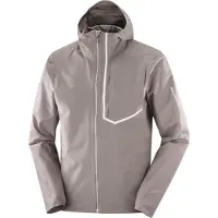 Salomon - Trail running kläder - Bonatti Trail Jkt M Iron för Unisex - Storlek XL - Brun