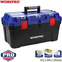 Workpro WP283003 572 x 300 x 295 mm Verktygslåda (tom) Blå, Svart