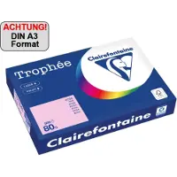Clairefontaine 80g A3 papper | ljusrosa | 1888PC | 500 ark [5,2kg]