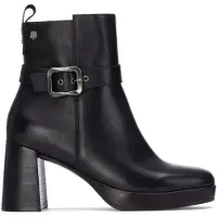 Carmela för kvinnor. 16253304-NEGRO Ankelstövlar i läder 162533 svart (37), Hud, Karta, Zip, Casual