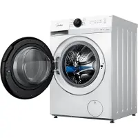 Midea tvättmaskin MF200W80WB/W-HR | energiklass A | frontmatad | 8 kg | 1400 RPM | djup 48 cm | bredd 60 cm | display LCD | ångfunktion | vit