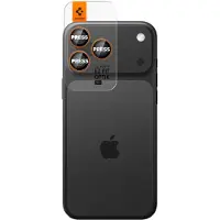 Spigen iPhone 16 Pro/16 Pro Max/17 Pro/17 Pro Max Glas.tR Ez Fit Optik Pro Kameralinsskydd - Orange