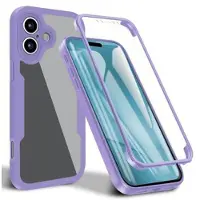 Mtp Products iPhone 17 360 Skydds Skal - Lila / Klar