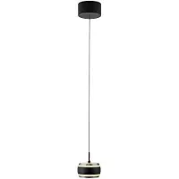 Paul Neuhaus Pendellampa Falling Rings, dimbar, Svart, Vardagsrum / matsal, Metall, Modern