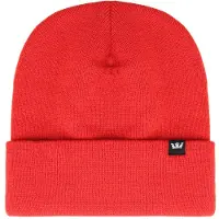 Supra Logo Röd Plain Stickad Unisex Crown Beanie C