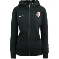 Nike Rugby Stade Toulousain Zip-Up Hoodie Dam Svart Jumper 454221 010