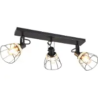 TRIO Leuchten Taklampa Jerome, dimbar, Svart, Vardagsrum / matsal, Metall, Modern, Taklampa