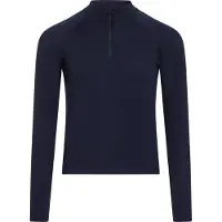 Icebreaker - Underställ barn - K Merino 260 Oasis LS Half Zip Midnight Navy för UnisexUll - Barnstorlek 14 år gammal - Marinblå
