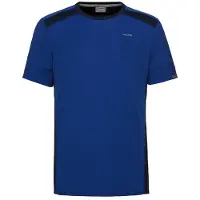Head UNI blå t-shirt för herrar
