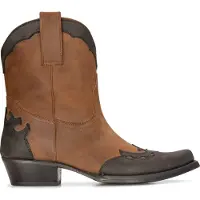 Infinity Leather Westernstövlar i läder för män Bruna Cuban Cowboy Winklepickers Classic Pointed