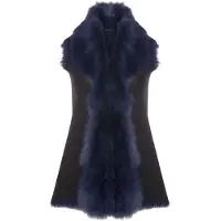 Infinity Leather Toscana Sheepskin Long Gilet för kvinnor-Sorocaba