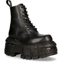 New rock Unisex Military Techno Platform-stövlar - M-MILI084N-S5