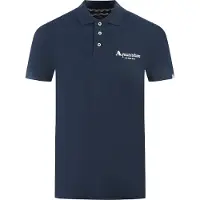 Aquascutum London Classic Marinblå pikétröja