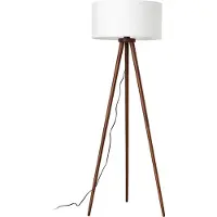 LINDBY Golvlampa , Charlia, Trä, Vardagsrum, Tyg / textil, Skandinavisk