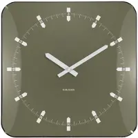 Karlsson väggklocka Sucinto Dome square luxury green KA6085GR