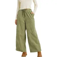Roxy - Byxor dam - Lekeitio Pant Knit Oil Green för UnisexBomull - Storlek XS - Grön