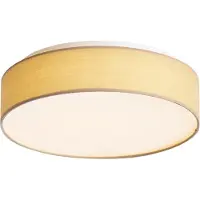 QAZQA Smart taklampa beige 35 cm inkl. LED och fjärrkontroll - Flat Drum